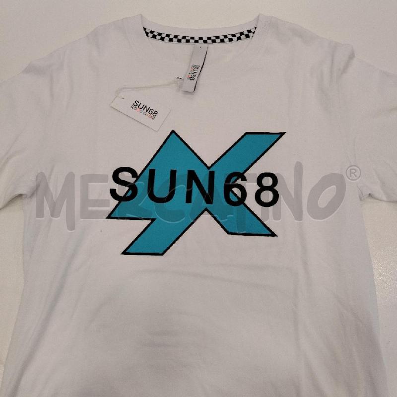 T SHIRT U SUN68 BI SCRITTA NE CE FRONT  | Mercatino dell'Usato Roma viale tirreno 1