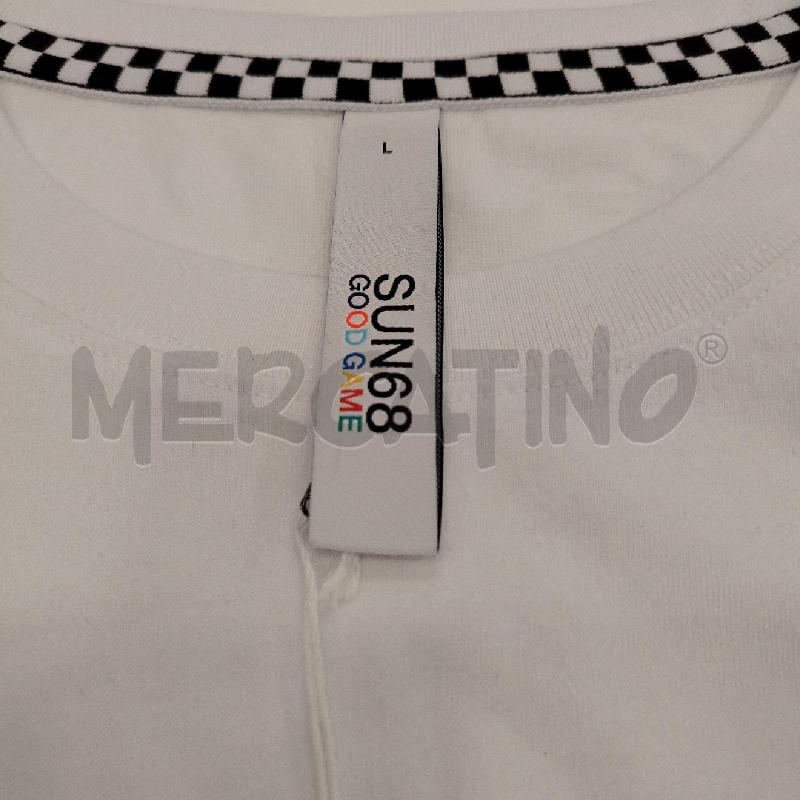 T SHIRT U SUN68 BI SCRITTA NE CE FRONT  | Mercatino dell'Usato Roma viale tirreno 3