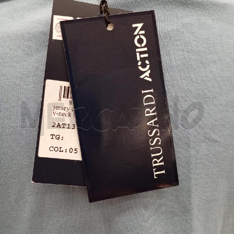 T SHIRT U TRUSSARDI ACTION BL DELAVE SCRITTA AMERICANA  | Mercatino dell'Usato Roma viale tirreno 3