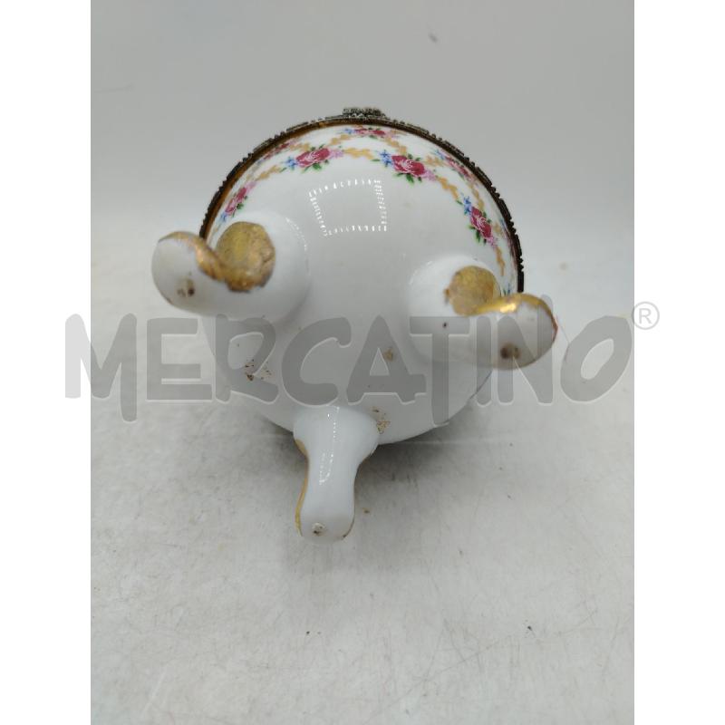 UOVO PORC 3 PIEDI DOR FIORI ROSA DEC ORO | Mercatino dell'Usato Roma viale tirreno 4