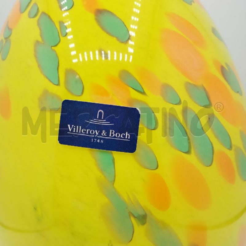 UOVO VETRO VILLEROY BOCH GIALLO DECORATO | Mercatino dell'Usato Roma viale tirreno 2