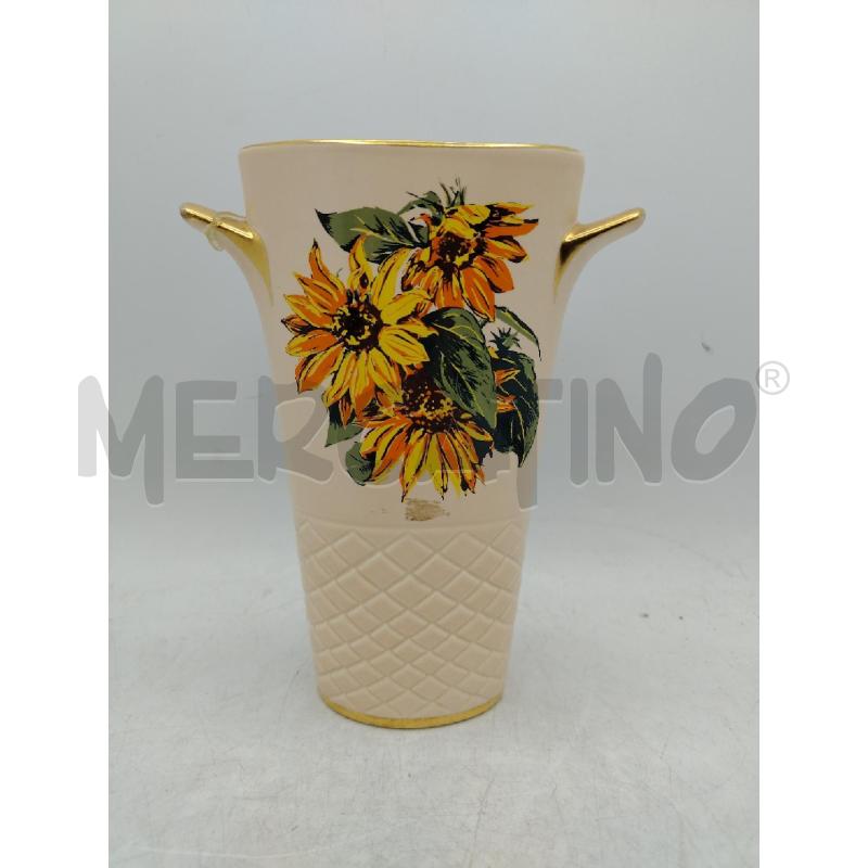 VASETTO BEIGE ENGLAND GIRASOLI | Mercatino dell'Usato Roma viale tirreno 1