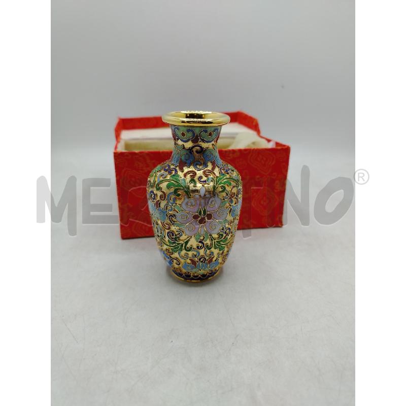 VASETTO CLOISONNE DORATO DEC | Mercatino dell'Usato Roma viale tirreno 2