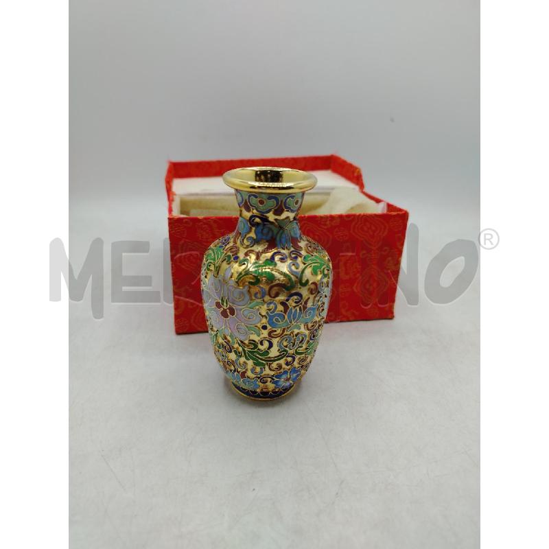VASETTO CLOISONNE DORATO DEC | Mercatino dell'Usato Roma viale tirreno 3