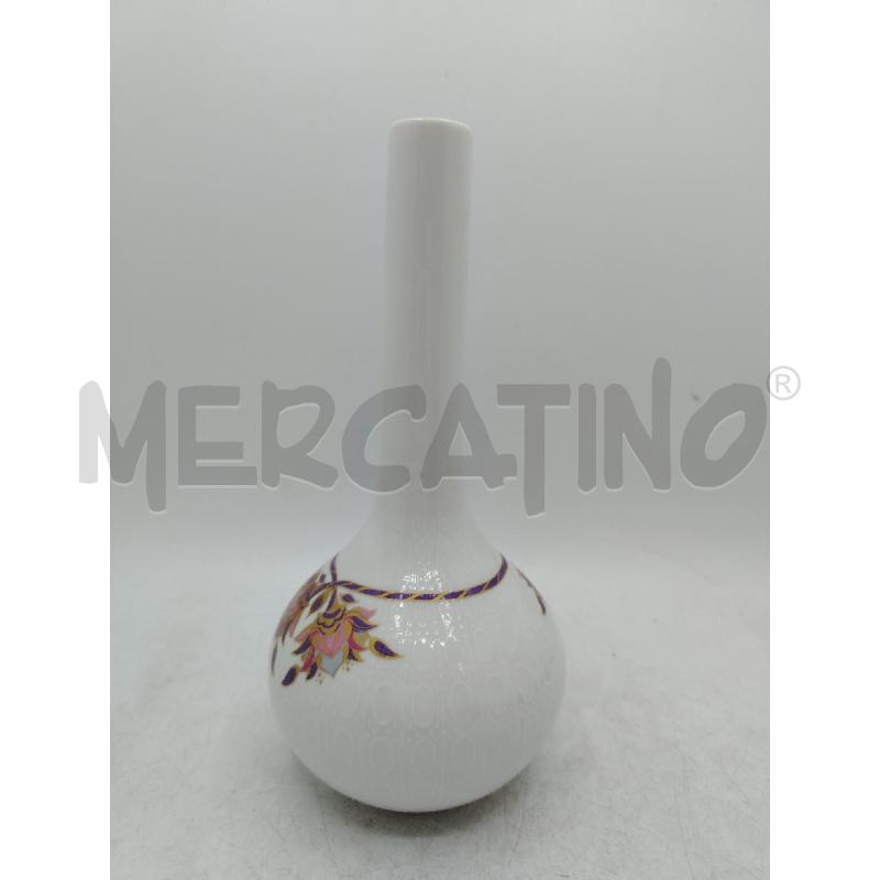 VASETTO COLLO STRETTO ROSENTHAL FIORI ROSA | Mercatino dell'Usato Roma viale tirreno 2