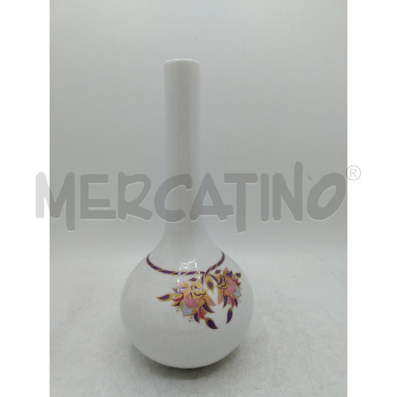 VASETTO COLLO STRETTO ROSENTHAL FIORI ROSA | Mercatino dell'Usato Roma viale tirreno 3