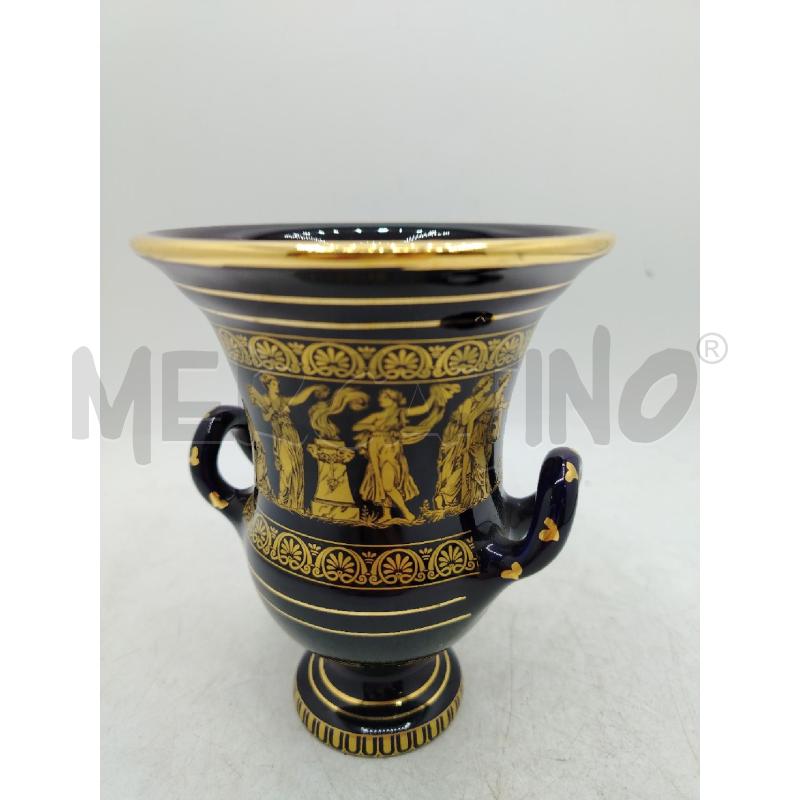 VASETTO COPPA CER GRECA DEC ORO 24KT | Mercatino dell'Usato Roma viale tirreno 2
