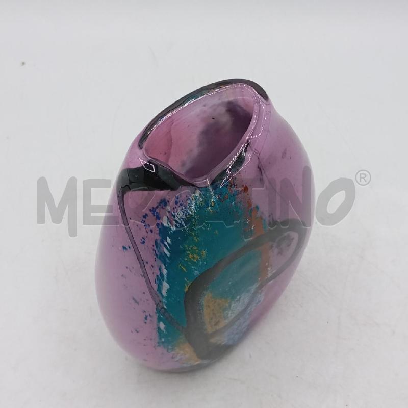 VASETTO MURANO ASTRATTO VARIE SFUMATURE | Mercatino dell'Usato Roma viale tirreno 3