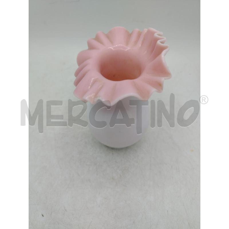 VASETTO MURANO BORDO ONDULATO ROSA | Mercatino dell'Usato Roma viale tirreno 4