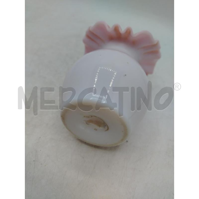 VASETTO MURANO BORDO ONDULATO ROSA | Mercatino dell'Usato Roma viale tirreno 5