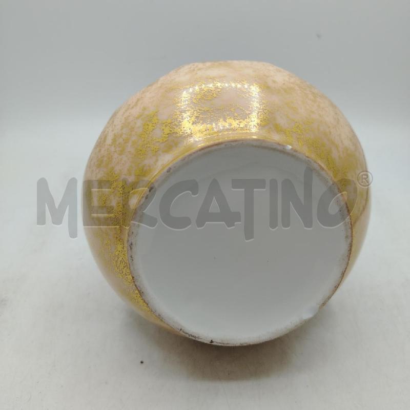VASO 2 MANICI DORATI FIORI COLORATI | Mercatino dell'Usato Roma viale tirreno 4