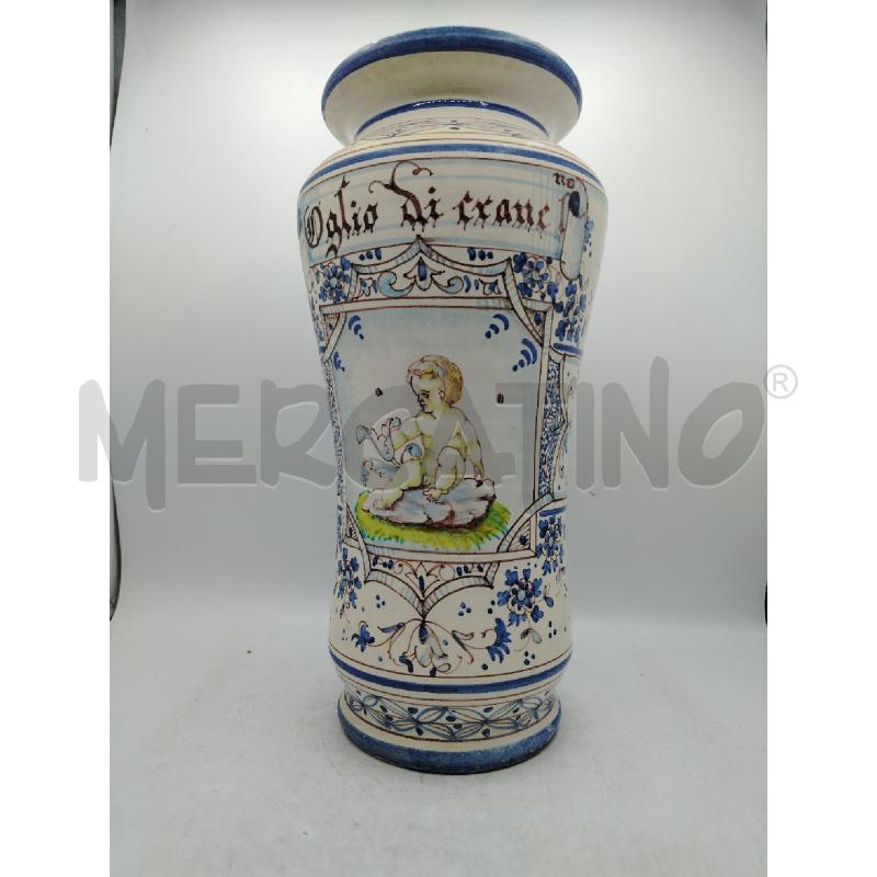 VASO ALBARELLO DEC AZZURRI DA RIV | Mercatino dell'Usato Roma viale tirreno 1