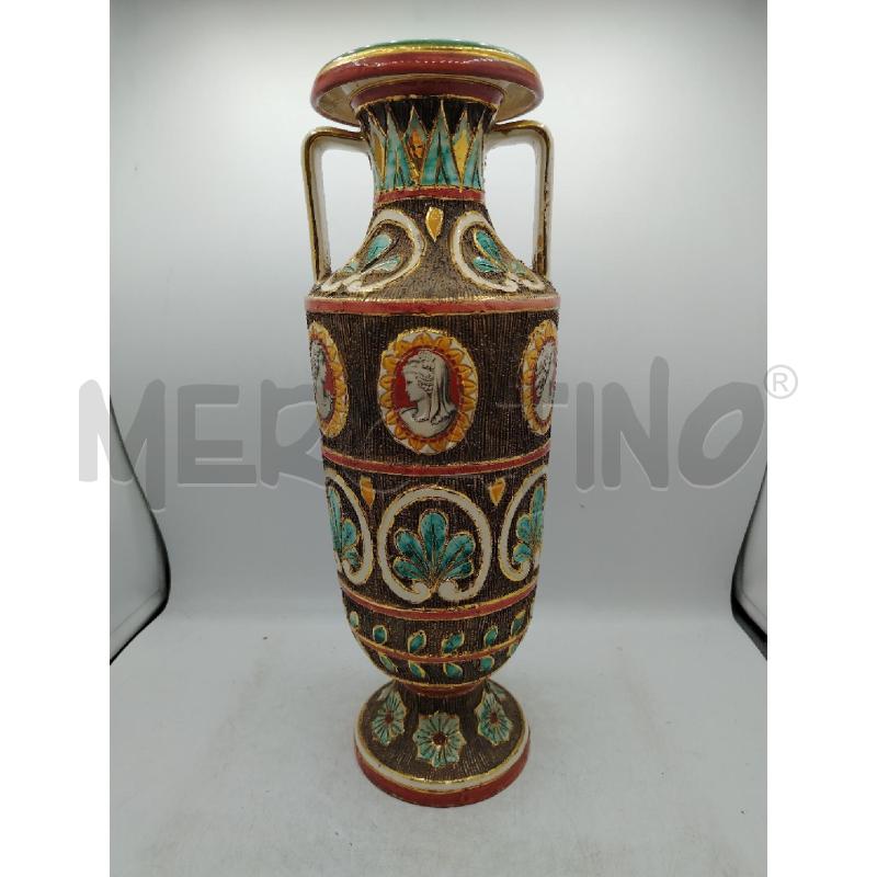 VASO ANFORA DERUTA POLICROMO | Mercatino dell'Usato Roma viale tirreno 1