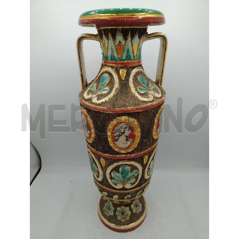 VASO ANFORA DERUTA POLICROMO | Mercatino dell'Usato Roma viale tirreno 4