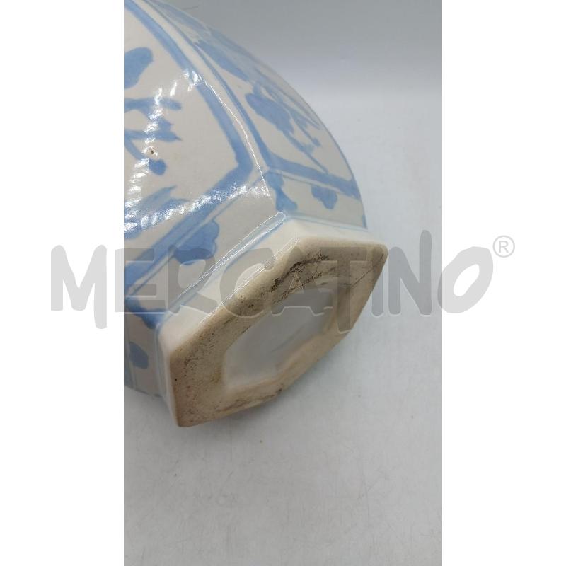VASO CERAMICA DEC BLU | Mercatino dell'Usato Roma viale tirreno 2