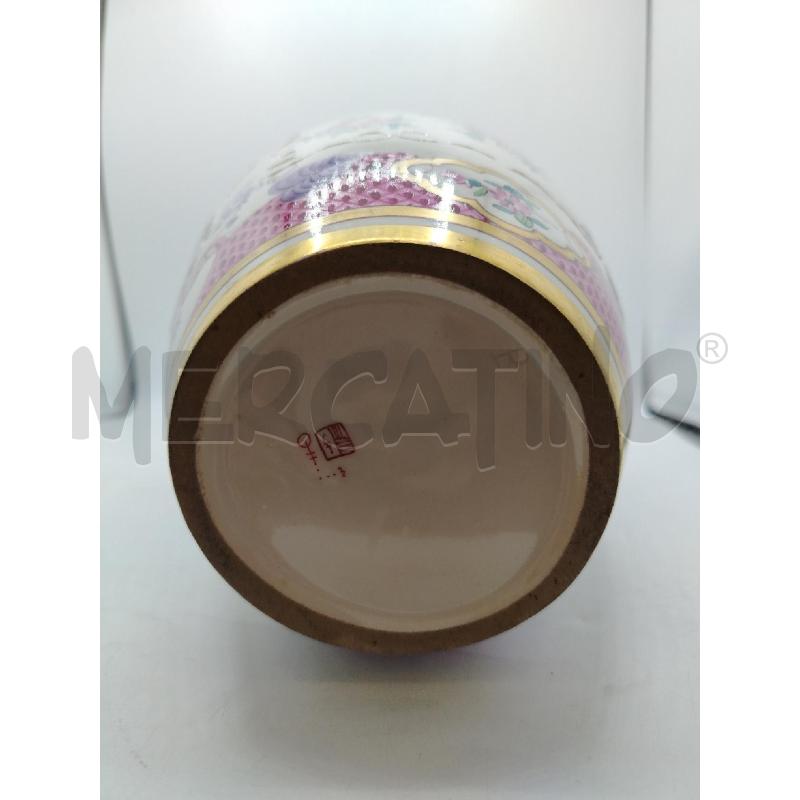 VASO CER STEMMA CENTRALE DEC FIORI ROSA LILLA | Mercatino dell'Usato Roma viale tirreno 4
