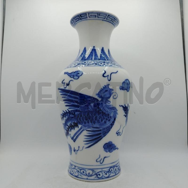 VASO CINESE BIANCO DEC DRAGHI | Mercatino dell'Usato Roma viale tirreno 1