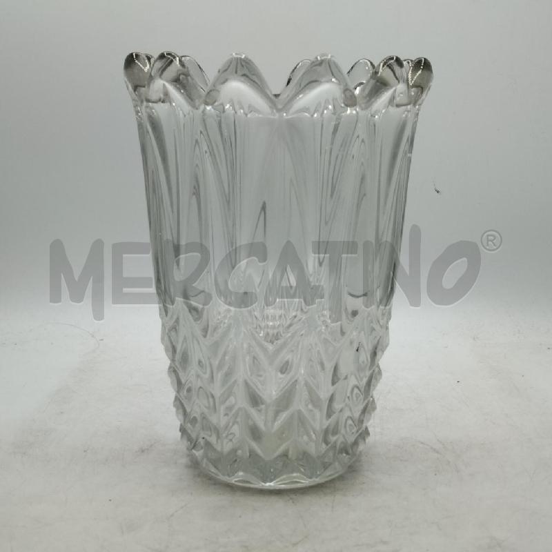 VASO CRISTALLO BORDO ONDULATO ANNI 70 | Mercatino dell'Usato Roma viale tirreno 1