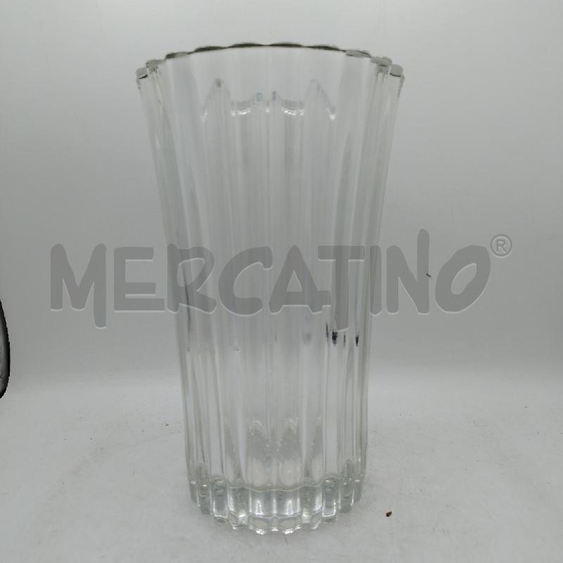 VASO CRISTALLO FRANCE ONDULATO | Mercatino dell'Usato Roma viale tirreno 3