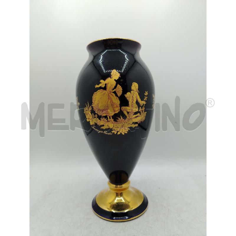 VASO LIMOGE CASTEL DECORAZIONI ORO  | Mercatino dell'Usato Roma viale tirreno 1