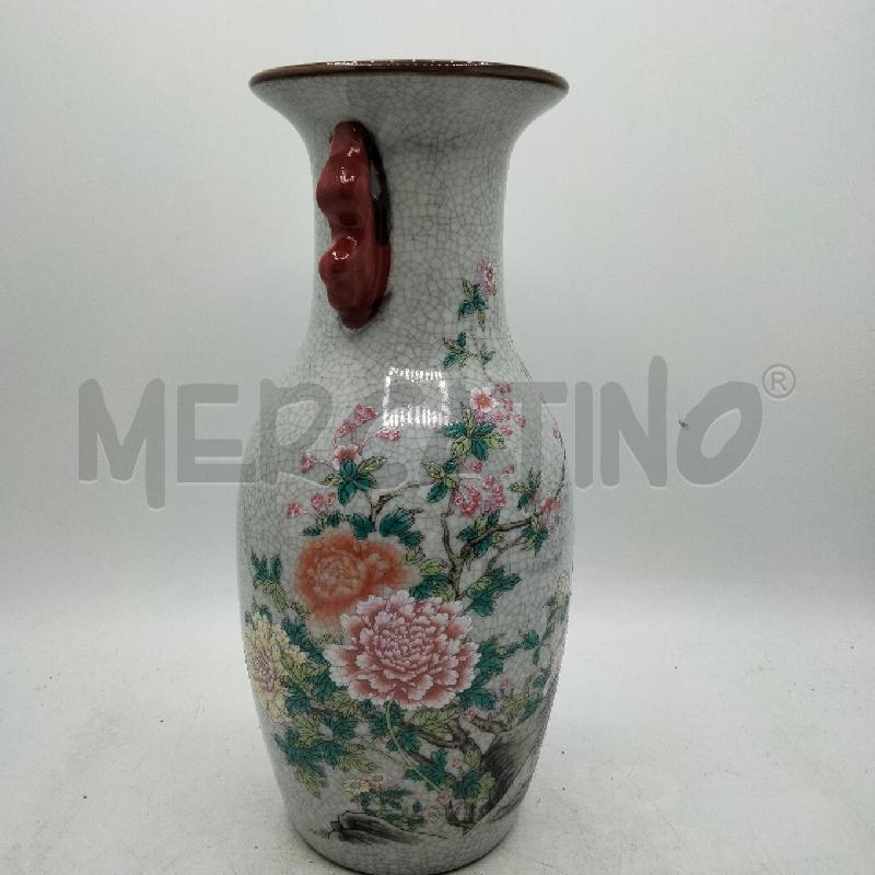 VASO ORIENTALE DEC FIORI MAN RSS | Mercatino dell'Usato Roma viale tirreno 2