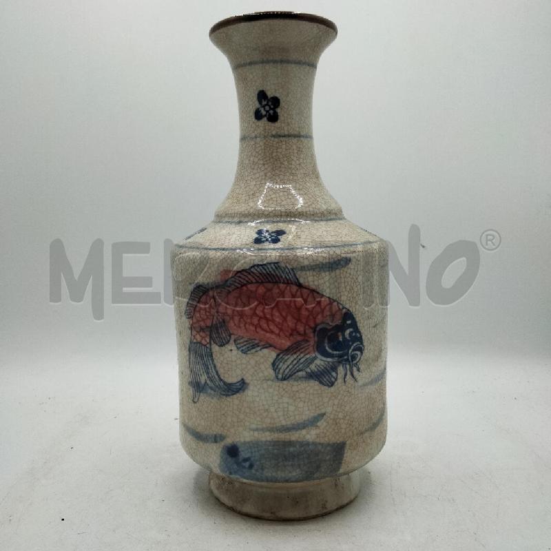 VASO ORIENTALE DEC PESCE BLU RSS | Mercatino dell'Usato Roma viale tirreno 1