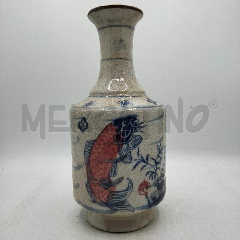 VASO ORIENTALE DEC PESCE BLU RSS | Mercatino dell'Usato Roma viale tirreno 2