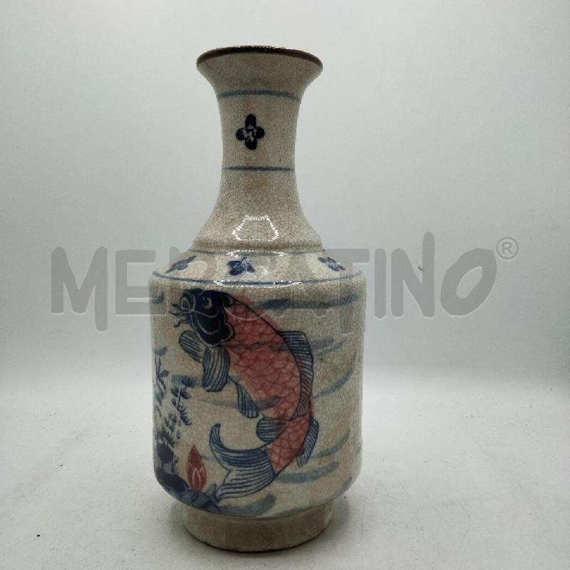 VASO ORIENTALE DEC PESCE BLU RSS | Mercatino dell'Usato Roma viale tirreno 3