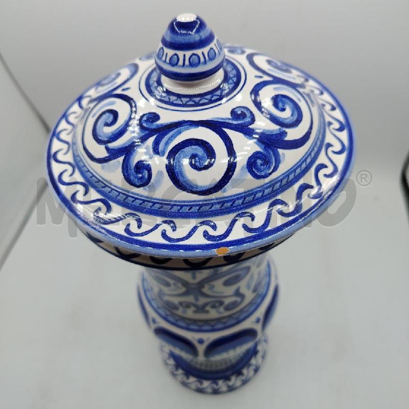 VASO POTICHE GUBBIO D RIV DEC BLU | Mercatino dell'Usato Roma viale tirreno 2