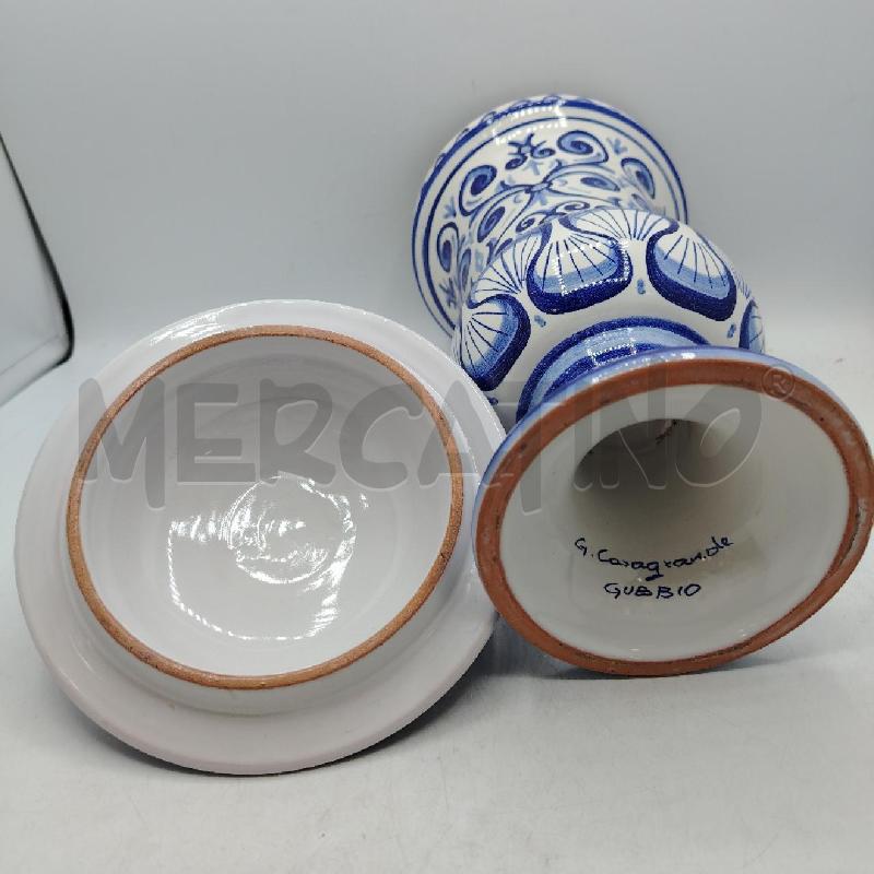 VASO POTICHE GUBBIO D RIV DEC BLU | Mercatino dell'Usato Roma viale tirreno 4
