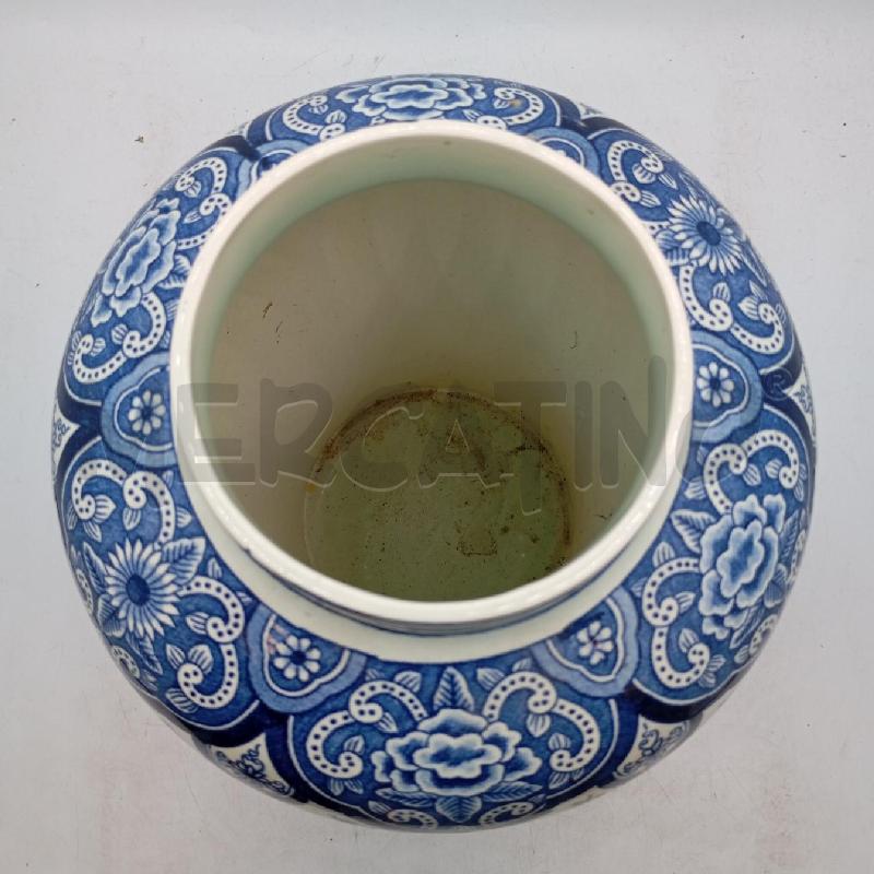 VASO POTICHE PORCELLANA DELFT BIANCO BLU | Mercatino dell'Usato Roma viale tirreno 2