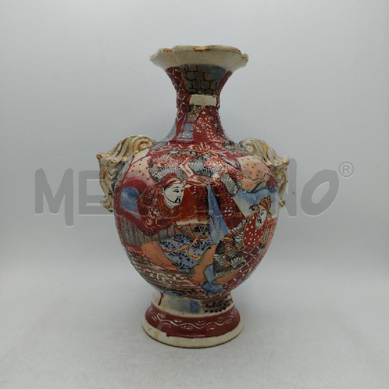 VASO SATSUMA DEC ROSSO MANICI DEC DA RIV | Mercatino dell'Usato Roma viale tirreno 1