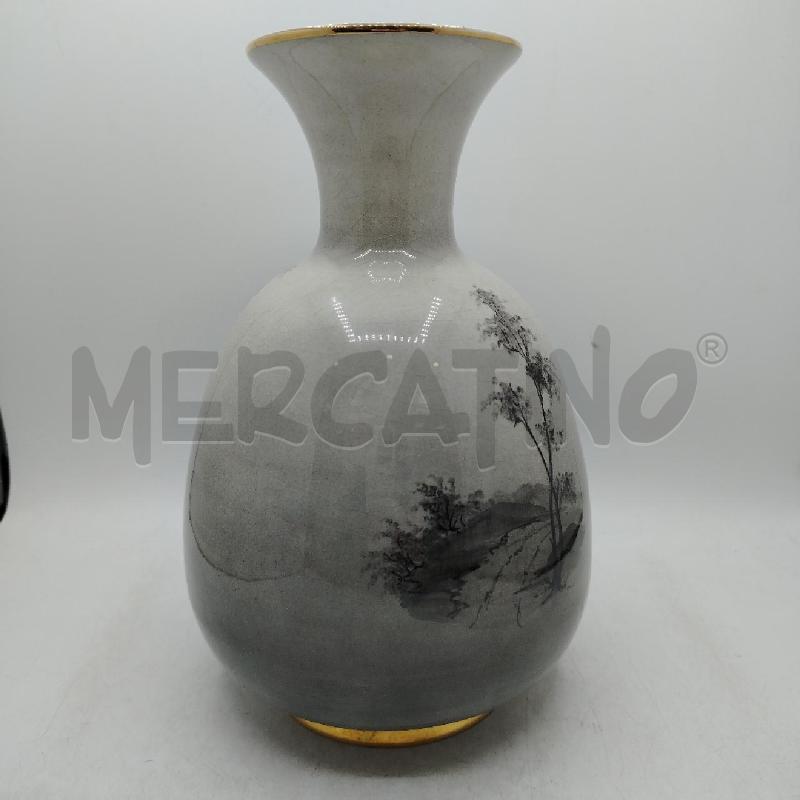 VASO SFUMATURE GRIGE ALBERO COLLINA RIGO ORO | Mercatino dell'Usato Roma viale tirreno 3
