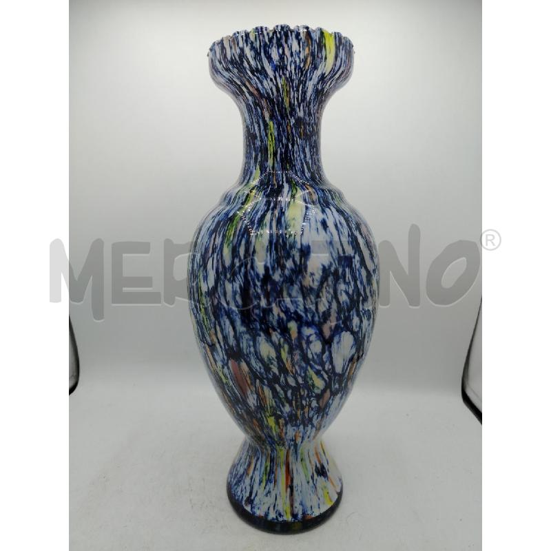 VASO VETRO ANNI '50 SFUMATURE COLOR | Mercatino dell'Usato Roma viale tirreno 1