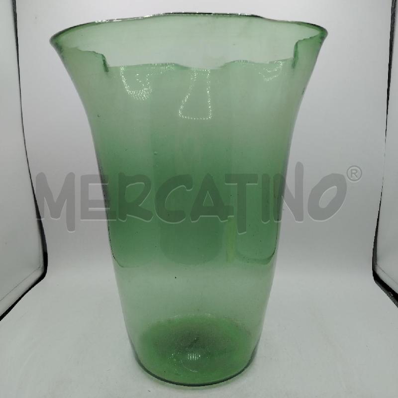 VASO VETRO VERDE MAN EMPOLI | Mercatino dell'Usato Roma viale tirreno 1