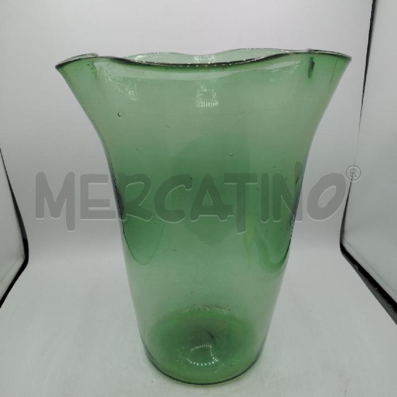 VASO VETRO VERDE MAN EMPOLI | Mercatino dell'Usato Roma viale tirreno 3