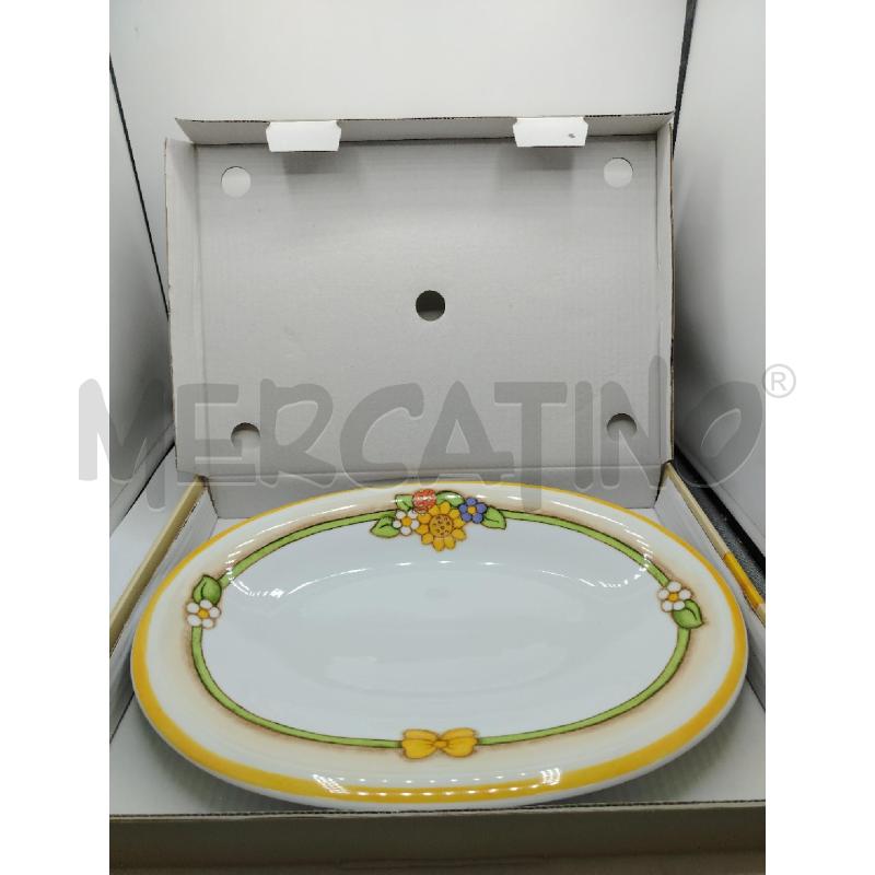 VASSOIO OVALE THUN FIORI VAR | Mercatino dell'Usato Roma viale tirreno 1