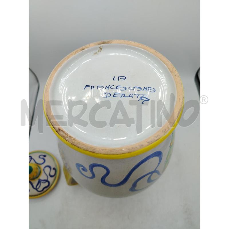 VERSATOIO DERUTA AQUA MALVA DECORATA | Mercatino dell'Usato Roma viale tirreno 4