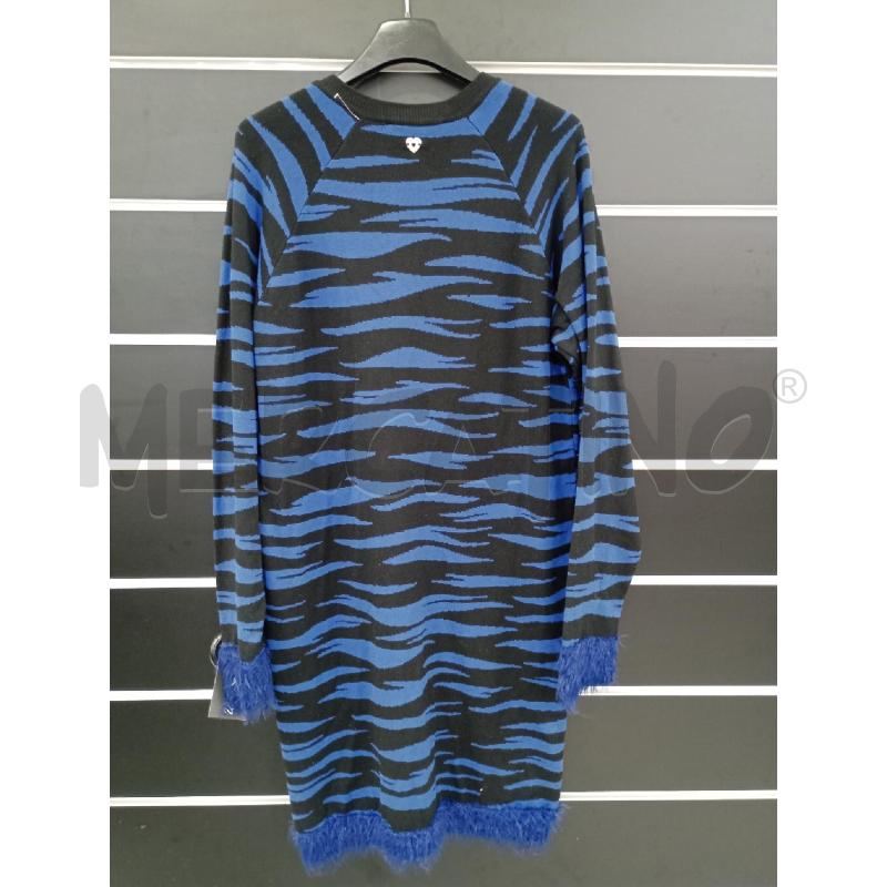 VESTITO DONNATWINSSET NE BLU ANIMALIER | Mercatino dell'Usato Roma viale tirreno 2