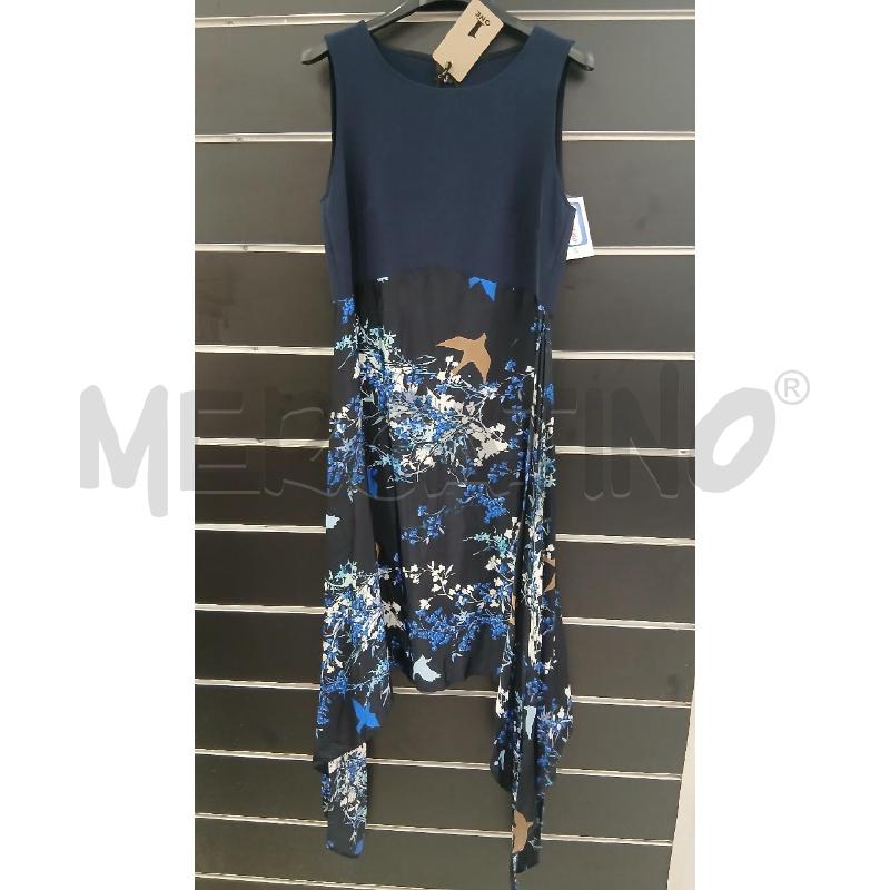 VESTITO D 1 ONE BL SATIN FIORIO BI BL  | Mercatino dell'Usato Roma viale tirreno 1