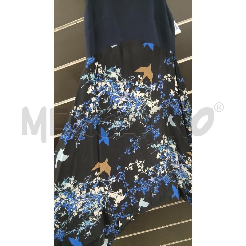 VESTITO D 1 ONE BL SATIN FIORIO BI BL  | Mercatino dell'Usato Roma viale tirreno 3