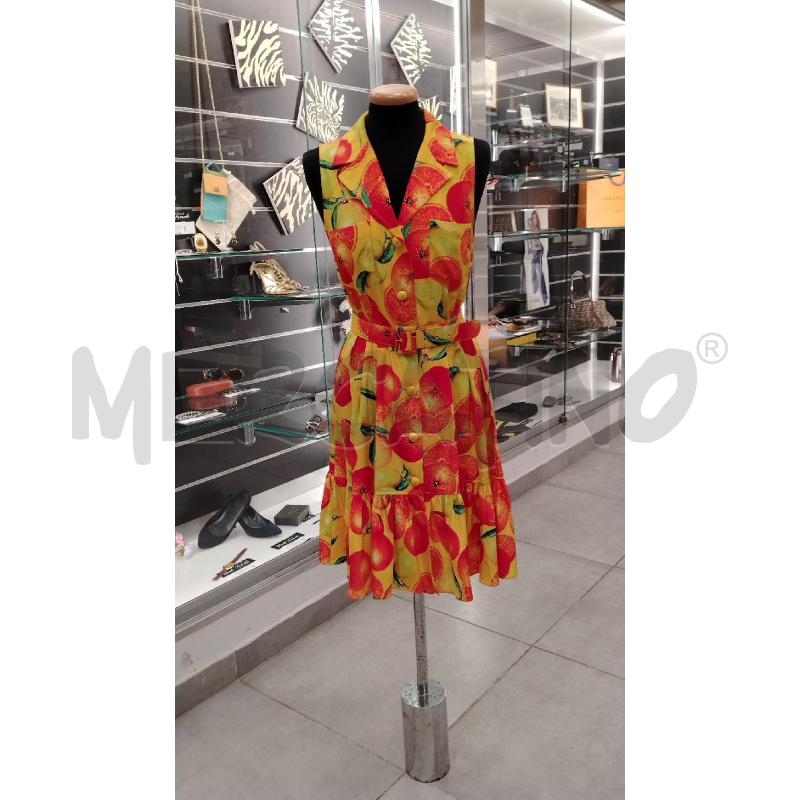 VESTITO D ANNALISA FERRO GI AR LIMONI ARANCE CON CINTA  | Mercatino dell'Usato Roma viale tirreno 1