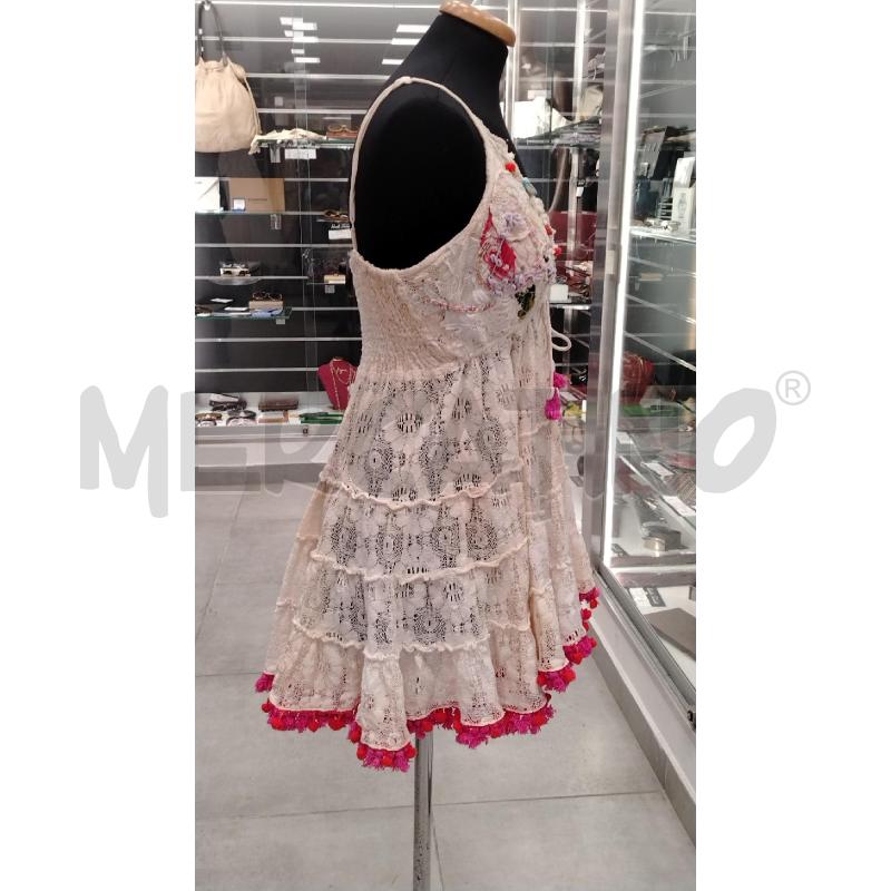 VESTITO D ANTICA SARTORIA BY GIACOMO CINQUE BE PIZZO APLLICAZIONI COL | Mercatino dell'Usato Roma viale tirreno 3