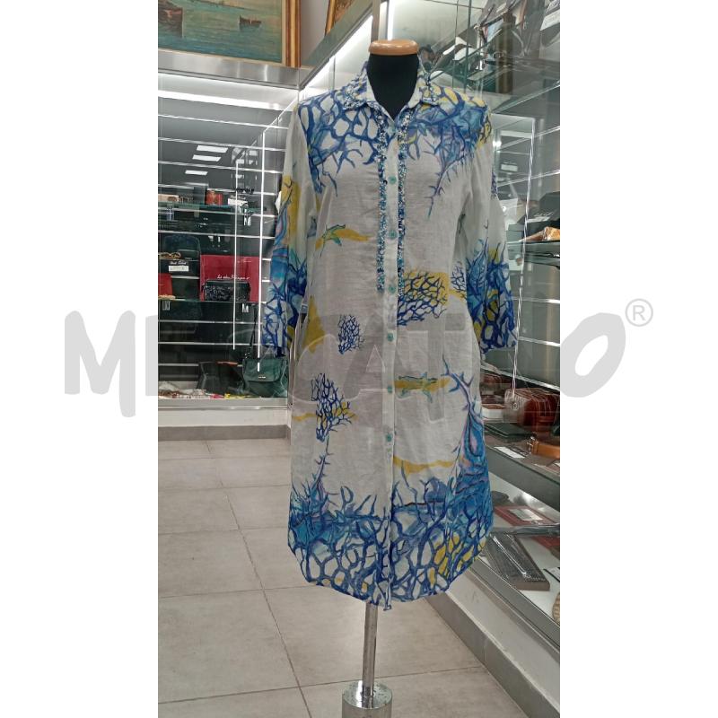 VESTITO D ANTICA SARTORIA CHEMISIERE BI ALGHE BL CE GI | Mercatino dell'Usato Roma viale tirreno 1