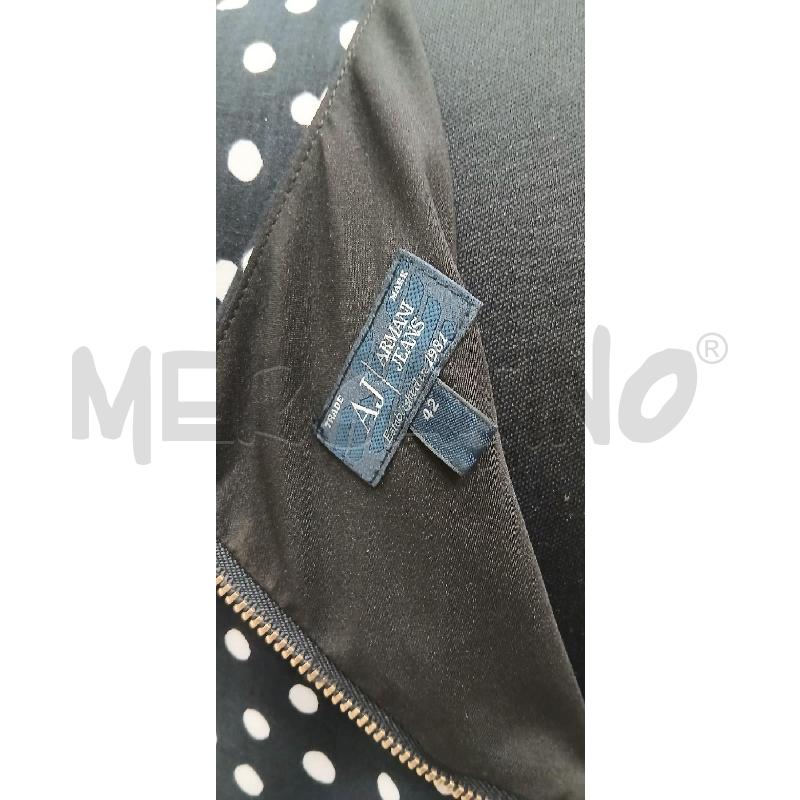 VESTITO D ARMANI JEANS NERO A POIS | Mercatino dell'Usato Roma viale tirreno 4