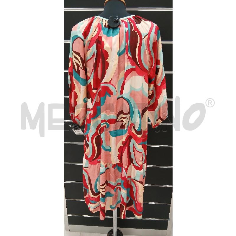 VESTITO D BISBIGLI FANT ASTRATTA RS FUCSIA BE CE  | Mercatino dell'Usato Roma viale tirreno 2