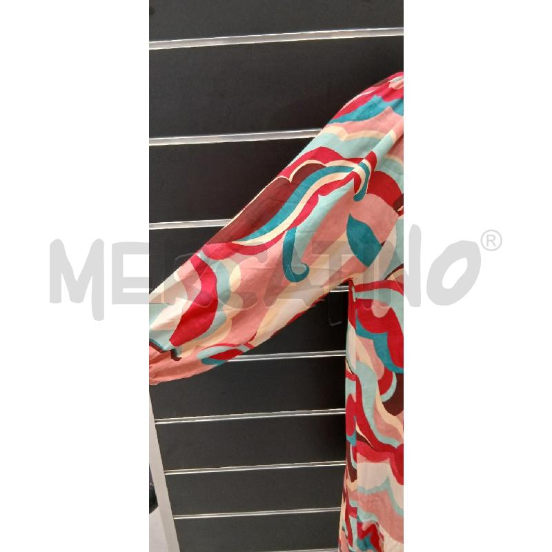 VESTITO D BISBIGLI FANT ASTRATTA RS FUCSIA BE CE  | Mercatino dell'Usato Roma viale tirreno 3