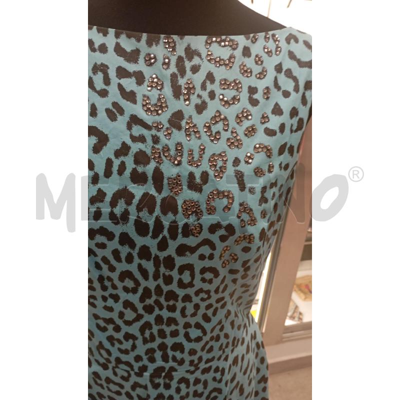 VESTITO D BLUMARINE TURCHESE MACUKLATO | Mercatino dell'Usato Roma viale tirreno 4