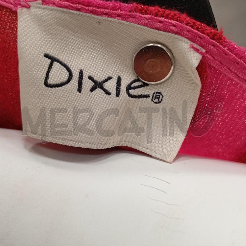 VESTITO D DIXIE RIGHE RSS FUCSIA GLITTER SCOLLO V  | Mercatino dell'Usato Roma viale tirreno 2