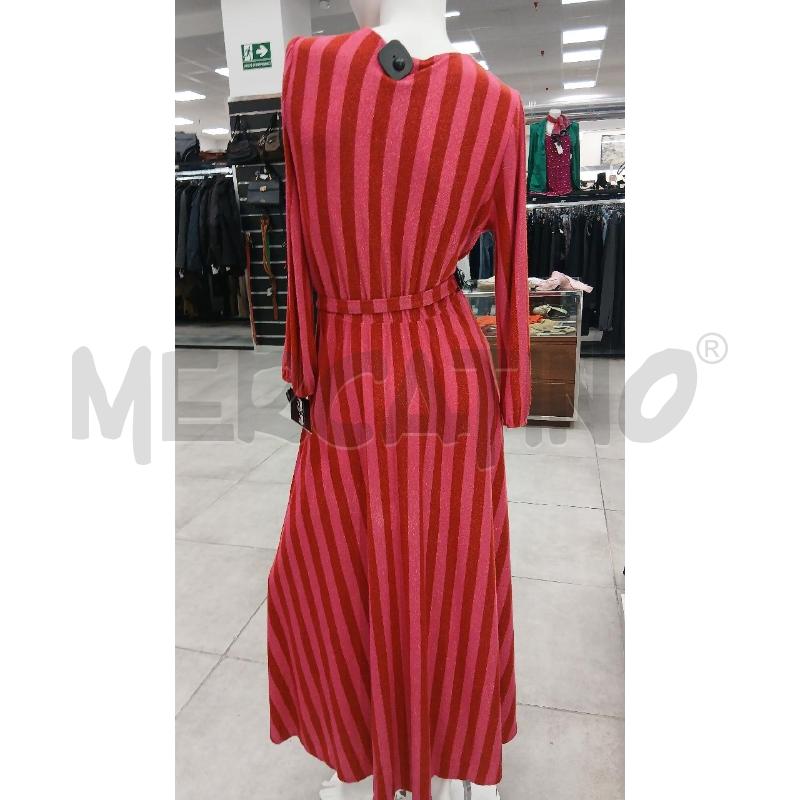 VESTITO D DIXIE RIGHE RSS FUCSIA GLITTER SCOLLO V  | Mercatino dell'Usato Roma viale tirreno 4